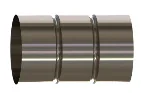 Povezovalna spojka INOX za prezračevalne cevi premera 75 mm